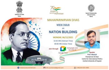 India@75: Embassy Marks the Mahaparinirvan Diwas 